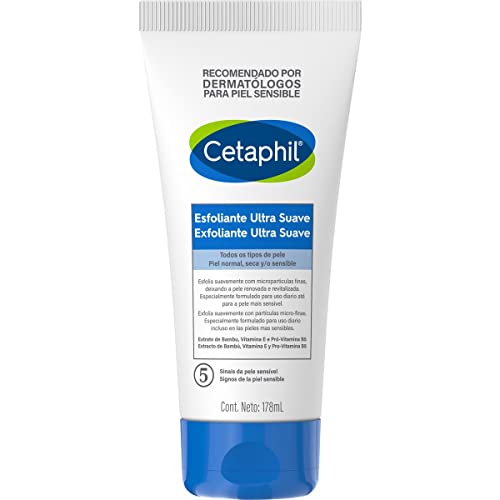 Cetaphil Exfoliante Ultra Suave 1 pz 178 ml Con Extracto de Bambú que Remueve Células Muertas de Uso Diário Recomendada por Dermatólogos para Piel Sensible