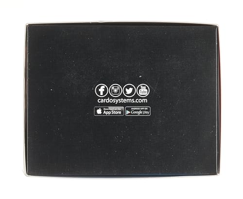 Cardo Systems FREECOM - 2 Cascos de Motocicleta con Sistema de comunicación Bluetooth de 2 vías, conectividad Bluetooth Universal, Impermeable, Altavoces de 40 mm, Paquete Doble