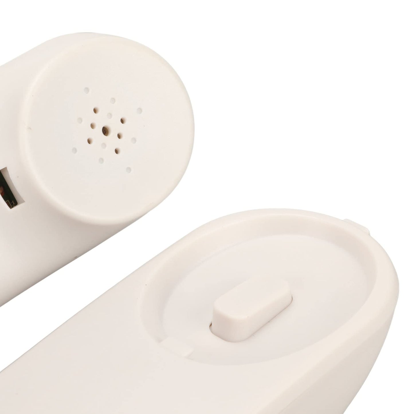 GUPE Teléfono Fijo con Cable, Enchufe de Teléfono de Pared Sensible Al Sonido Claro y Botones Grandes de Rellamada para Hotel para Oficina (Blanco)