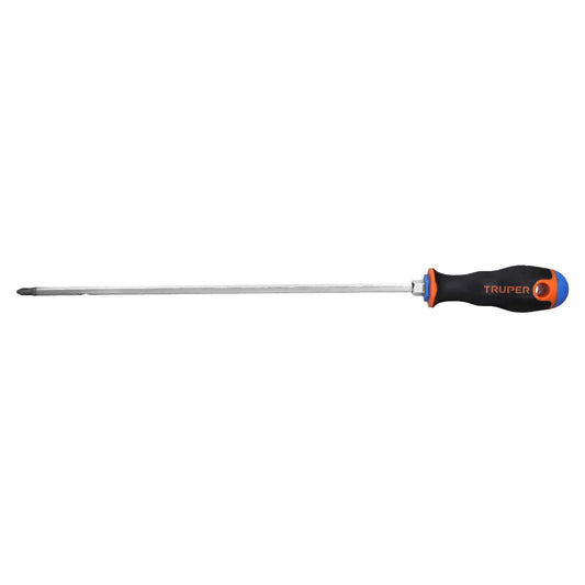 Desarmador de Cruz Truper Naranja Mango Comfort Grip