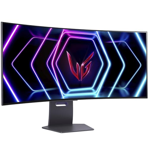 LG Monitor 39GS95QE-B Ultragear OLED Curvo R800 (3440 x 1440) 39" Refresh Rate 240 Hz, Tiempo de Respuesta de 0.03 ms (GTG), Contrast Ratio de 1500000:1