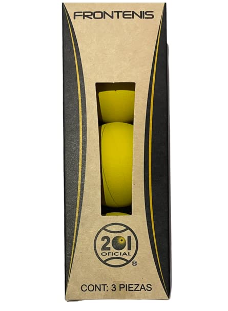 Pelotas Frontenis Oficial 201 Amarilla para Niños y Adultos