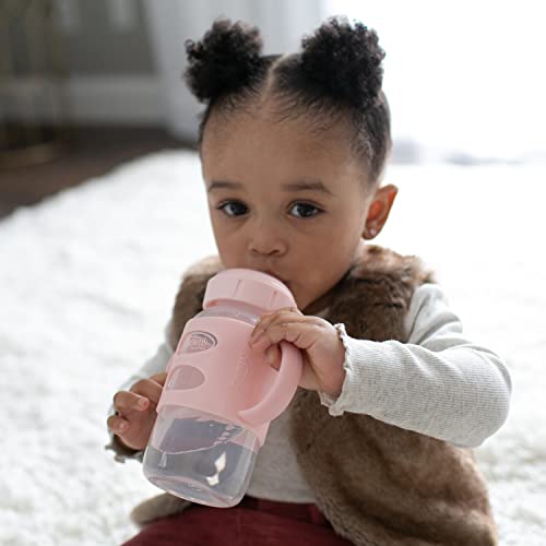 Mangos de Botella de Silicona Dr. Brown’s Light Pink Ecru Black para Bebé