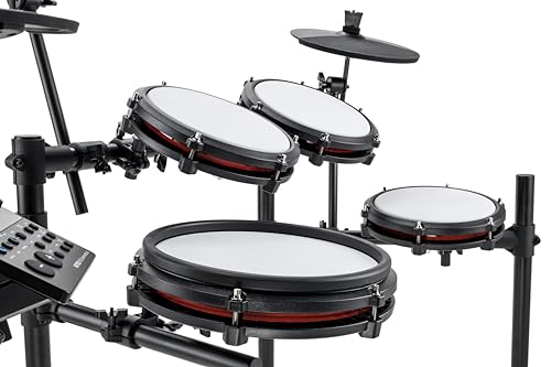 Kit Batería Electrónica Alesis Nitro Max Negra con Parches Malla y Bluetooth