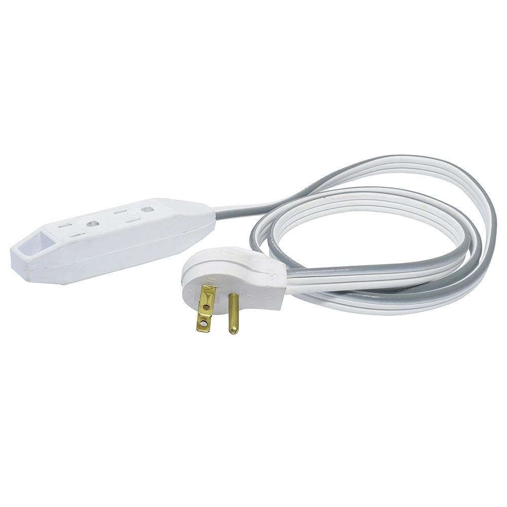 Surtek 136051 Extensión Eléctrica Plana Aterrizada, 1 m