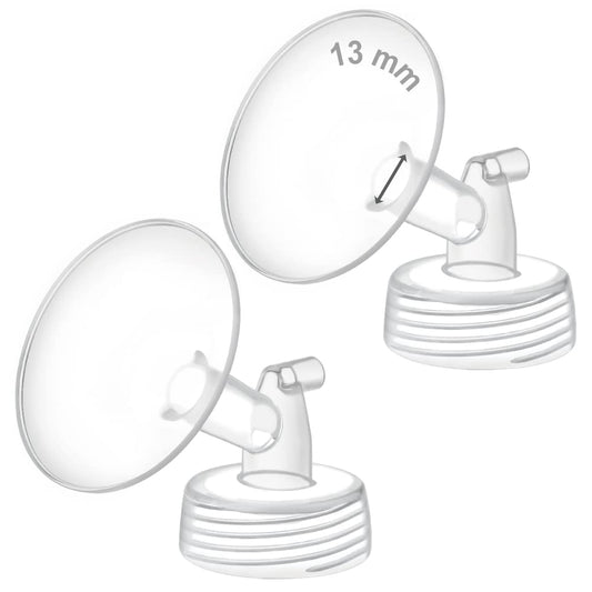 Pieza de Bomba Maymom de Cuello Ancho para S1/S2 en Blanco con Embudo de Boca Ancha para Mujer