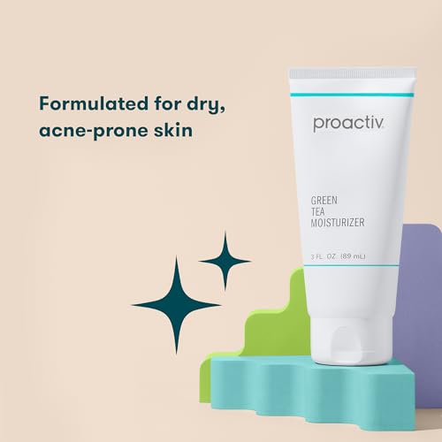 Proactiv Hidratante de té verde y ácido hiularónico para piel seca, hidratante facial para piel grasa, piel seca y piel propensa al acné – 3 onzas