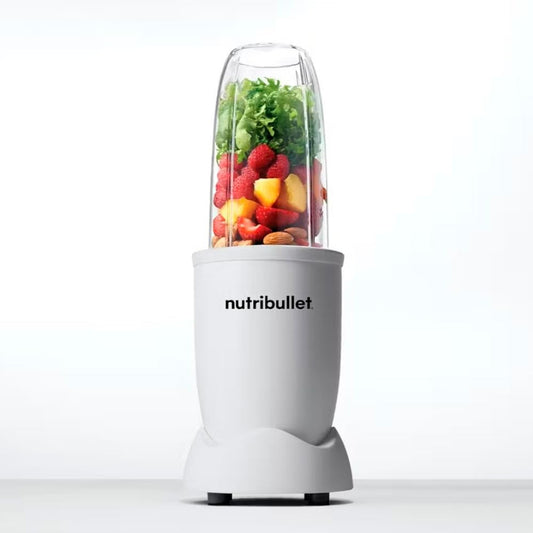 Nutribullet Licuadora Electrica, Picadora Pro 900 Watts 32Oz Mod. RNB9-0401 RENOVADA (Blanco Mate)