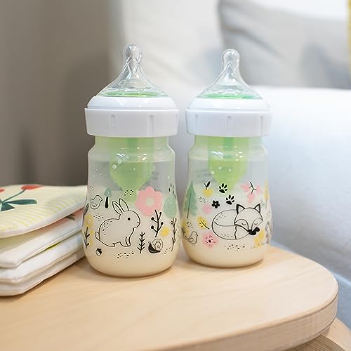 Biberón de Cuello Ancho Dr. Brown’s Natural Flow Anti-Colic Woodland para Bebé 5 oz 2-Pack