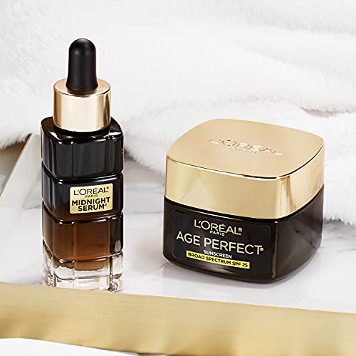 L'Oreal Paris Age Perfect Cell Renewal Anti-Aging Day Moisturizer SPF 25, Antioxidant Recovery Complex, Smooth Wrinkles, Firmer, Radiant, Younger Looking Skin, Dermatologist Tested, 1.7 Oz