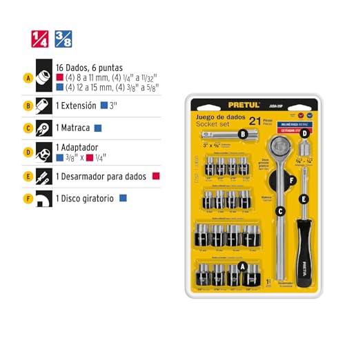 Juego de Autoclé Pretul JUDA-25P 25 Piezas