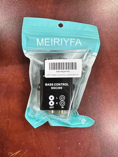 Perilla de Bajo MEIRIYFA RCA para Amplificador de Coche en Negro, Regulador Universal de Ganancia de Audio