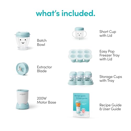 Sistema Completo de NutriBullet Blanco Azul Transparente 32 Onzas