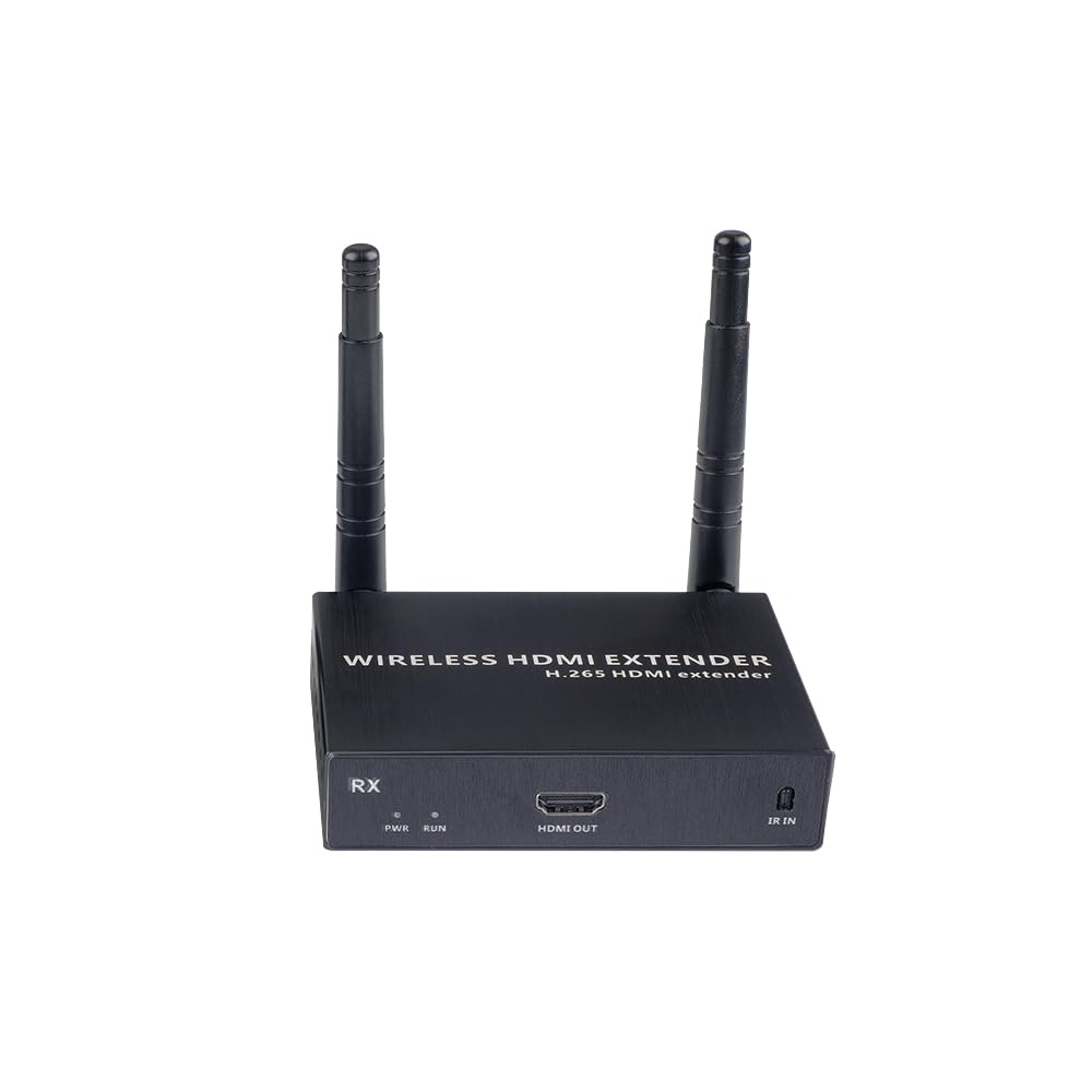 EXVIST Extensor inalámbrico HDMI básico 4K 1 Receptor Solamente, hasta 199,9 m, Soporte IR, Adecuado para transmitir vídeo Desde Ordenador portátil, PC, Youtube, PS4 a HDTV o proyector, etc.