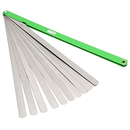 Medidor de espesor de 300 mm 17 cuchillas Herramienta de medición de separación métrica de acero inoxidable 0.02 mm-1 mm, Galga De Espesores