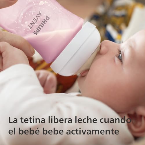 Set de Biberones Philips Avent Rosa Natural Response