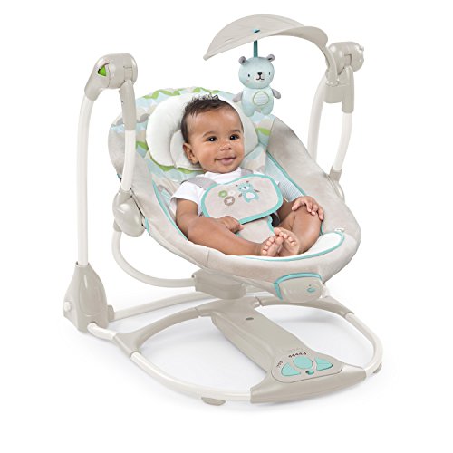 Ingenuity ConvertMe Swing-2-Seat - Hamilton, Color Beige, Paquete de 1