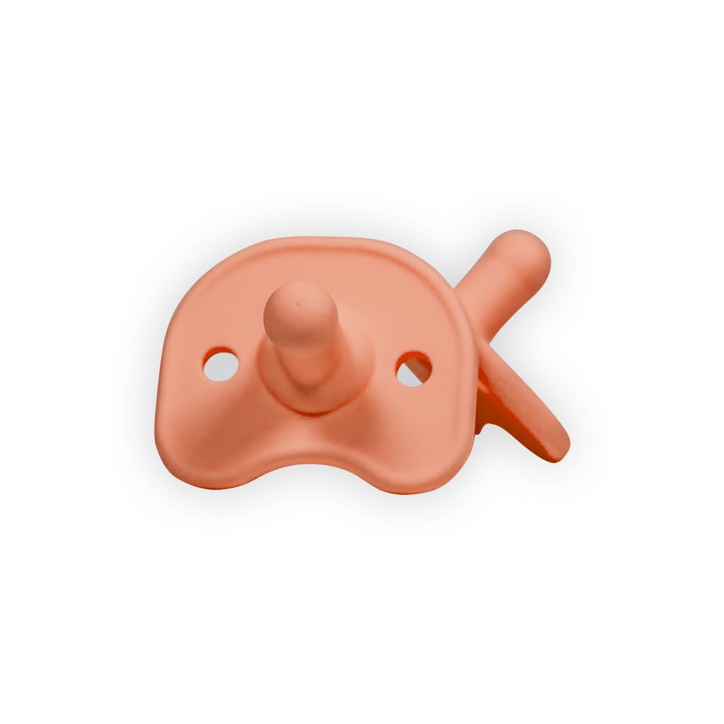 Kids Heroes Chupones para Bebe 0 a 3 Meses de Una Sola Pieza de Silicona, Chupones Ortodonticos 0-3 meses Libre de BPA, Paquete de 2 (Rosa)