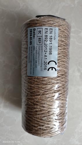 Cuerda de Cáñamo Natural NorthPada Sisal Resistente para Manualidades y Jardín