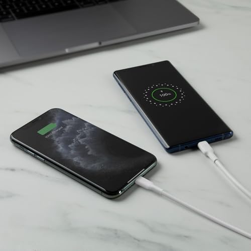 Belkin WCB002dqWH Cargador de Pared Doble USB-A BOOST CHARGE de 24W, Blanco