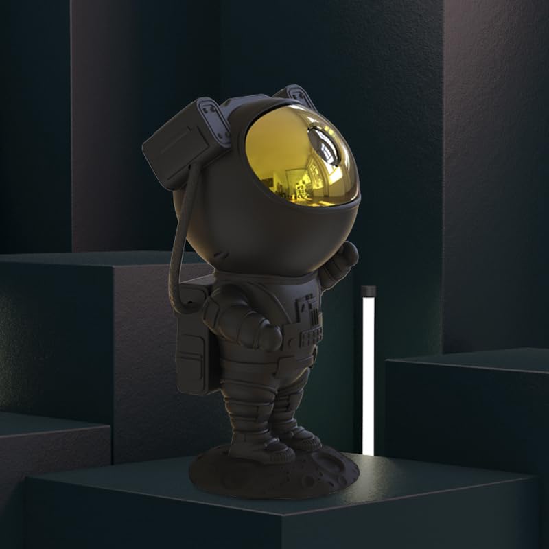 Proyector de Luz Nocturna SFOUR Astronauta Galaxy Blanco con Cabeza Ajustable para Niños y Adultos