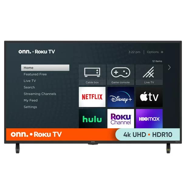 Smart TV 4K UHD HDR ONN de 43 Pulgadas Reacondicionado