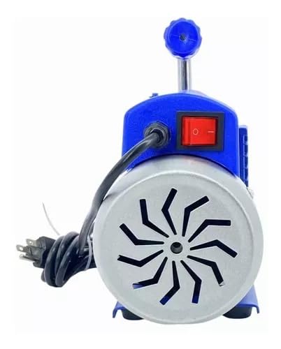 FIXITFAST Bomba vacío rotativa paletas una etapa 4CFM 5 Pa 1/3HP para aire acondicionado refrigerante HVAC herramienta aire, puerto entrada abocardado Capacidad aceite 225ml Azul