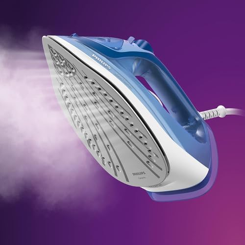 Plancha de Vapor Philips Azul Serie 3000 con 2400 W y Cerámica