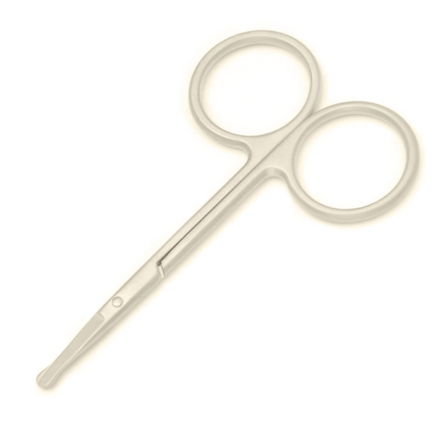 Motanar Tijeras recortadoras de pelo de nariz, tijeras de punta redonda de 3.4 pies para recortar orejas, cejas, barba, bigote, herramienta multiusos para el cuidado del cabello, para hombres, mujeres y bebés (champán)
