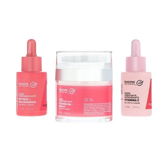 Tratamiento despigmentante y de renovación celular: Here We Glow con Retinol niacinamida Vitamina C