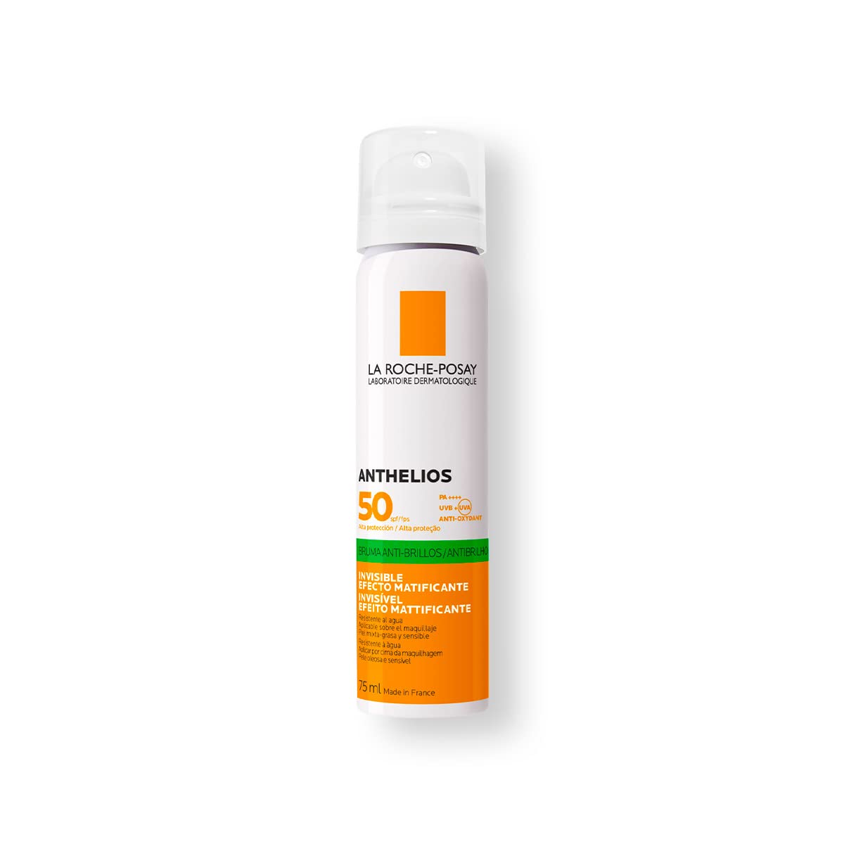 La Roche Posay Anthelios Bruma Invisible Ultraligera FPS 50+ Protector Solar Facial, 75ml + La Roche Posay Effaclar Mat Crema Facial Matificante para Piel Grasa - 1 x 40 ml