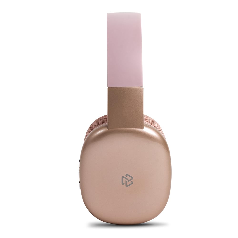 Audífonos Diadema STF Rosa Inalámbricos Conexión 5.0 y Micrófono Incorporado