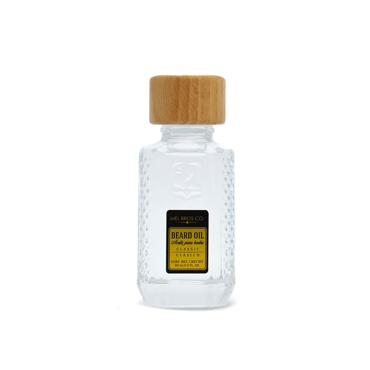 MEL BROS CO. - ROYAL BARBER, Beard Oil - Aceite para Barba, Maderas 2 oz / 60 ml - Hidrata la piel para evitar resequedad.