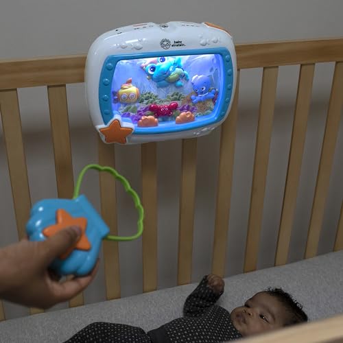 Baby Einstein Sea Dreams Soother Crib Toy with Remote, Lights and Melodies for Newborns and up