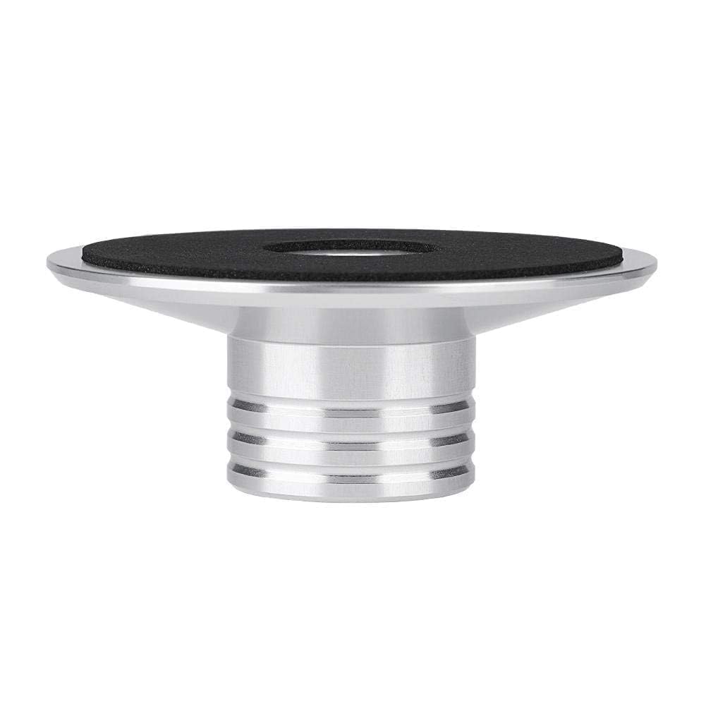 Record Weight Clamp LP Turntables Metal Disc Stabilizer for Player, CD Player, Chassis, Speakers Reolacemnet (Black)(Silver)