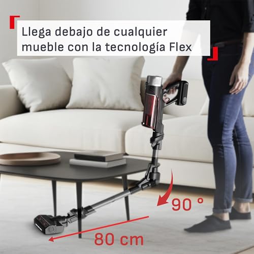 T-Fal Aspiradora Vertical 6 en 1 Inalámbrica X-Pert 9.60, 250W de Potencia, hasta 45 min de autonomía con un Damp Duster de Scrub Daddy de Regalo