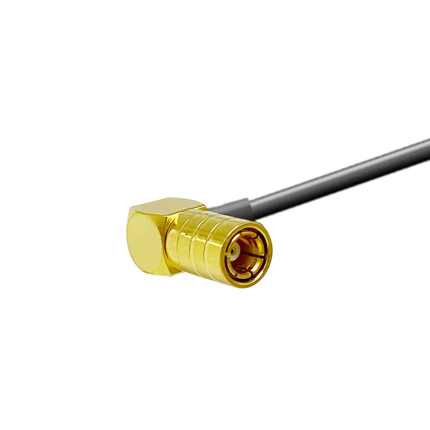 POBADY SMB Fakra Cable SMB Hembra Ángulo Recto 90 Grados a Fakra A Macho Adaptador Cable RG174 20cm / 7.9in para DAB FM/AM Pioneer Radio Amateur Clarion Kenwood Alpine