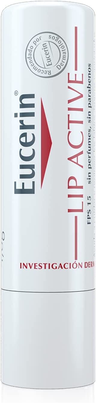 Eucerin Bálsamo labial Reparador de Labios SOS 10ml + Bálsamo labial Protector de Labios FPS 20 48 gramos, Fortalece y protege piel seca y agrietada, 2 unidades