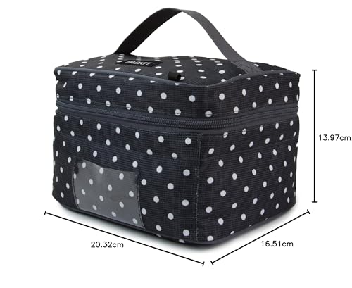 Enfriador de Botellas PackIt Lunares con Tecnología EcoFreeze Plegable, Reutilizable y Asa Superior para Leche Materna y Fórmula