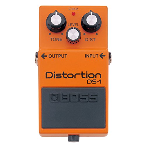 Boss DS-1 - Paquete de distorsión con cable de instrumento, cable de conexión, púas y paño de pulido Austin Bazaar