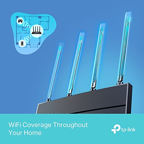 TP-Link Router WiFi 6, AX1500 Doble Banda, Fácil configuración por aplicación, Nuevo Nivel de Seguridad, Alto Rendimiento de la Red, Control Parental de Gran protección (Archer AX12)