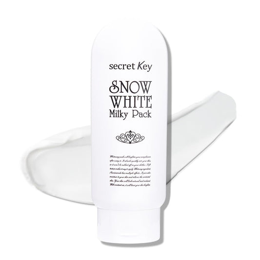 Secret Key Snow White Whitening Milky Pack Mask For Face And Body, 4 Ounce