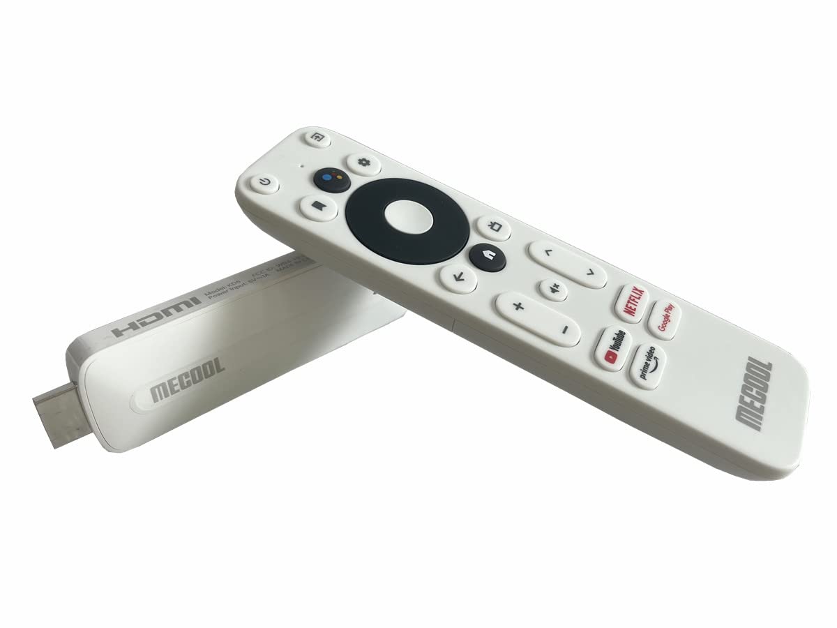 TV Stick MECOOL White Amlogic S805X2 Android 11 WiFi 4K HDR 1080P