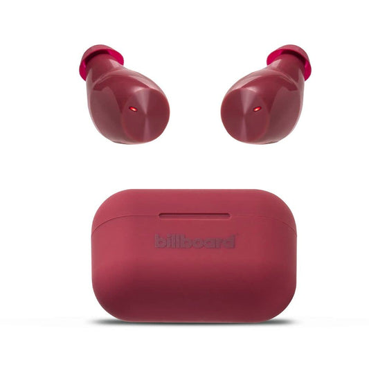 Billboard Audífonos Inalámbricos Earbuds Soul Track, Micrófono Incorporado, Resitente A Salpicaduras, Asistente De Voz, Batería De hasta 36 Horas De Duración Modelo 2025 (Tinto)