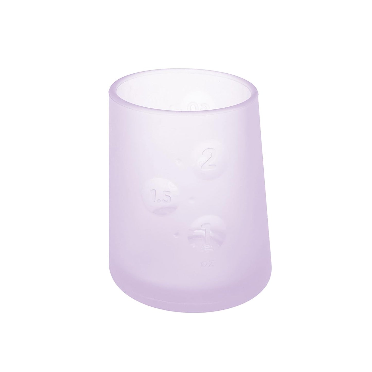 olababy Primer vaso para aprender a beber, taza de aprendizaje de silicona 100% para bebés, vaso medicinal de 2 oz para recién nacidos, diseño antideslizante e inclinado para manos pequeñas y destete