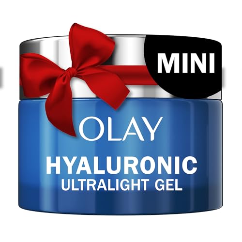 Olay Regenerist Hyaluronic + Peptide 24 Gel Face Moisturizer, Fragrance-Free, All Skin Types, Trial Size 0.5 oz