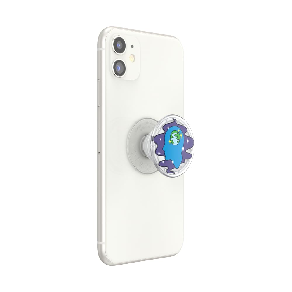 Empuñadura para Teléfono PopSockets Translúcido Mente Abierta Expandible