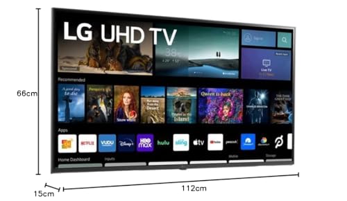 LG Television de 43 Pulgadas 43UQ7070ZUD LED 4K UHD Smart webOS 22 TV Sin Bases + Soporte de Pared (Reacondicionado)