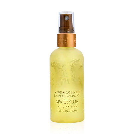 SPA CEYLON Aceite Limpiador Facial De Coco Virgen | Suave Y Nutritivo | Sin Silicona | Apto Para Todo Tipo De Pieles