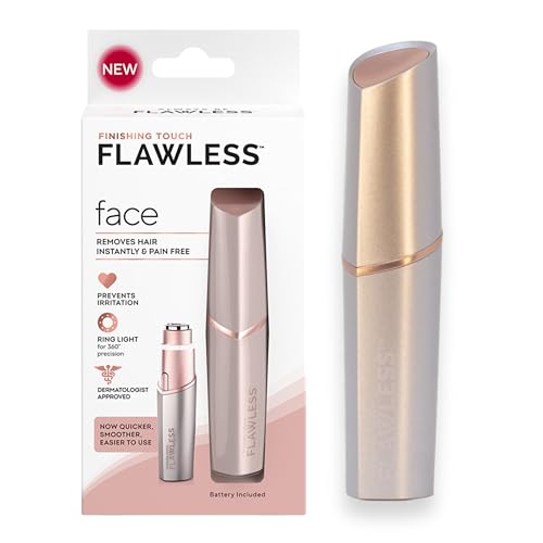 Finishing Touch Flawless Rose 4.0, Removedor De Vello Facial De Mujer, Elimina Vellos Sin Dolor Ni Irritación, 1 Pieza
